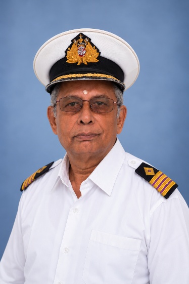 Portrait of C/E. R. Radhakrishnan in chief engineer uniform